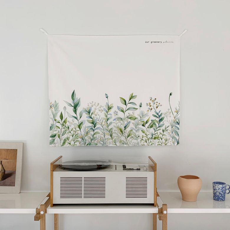 패브릭 인테리어 포스터  / 10번 our greenery place