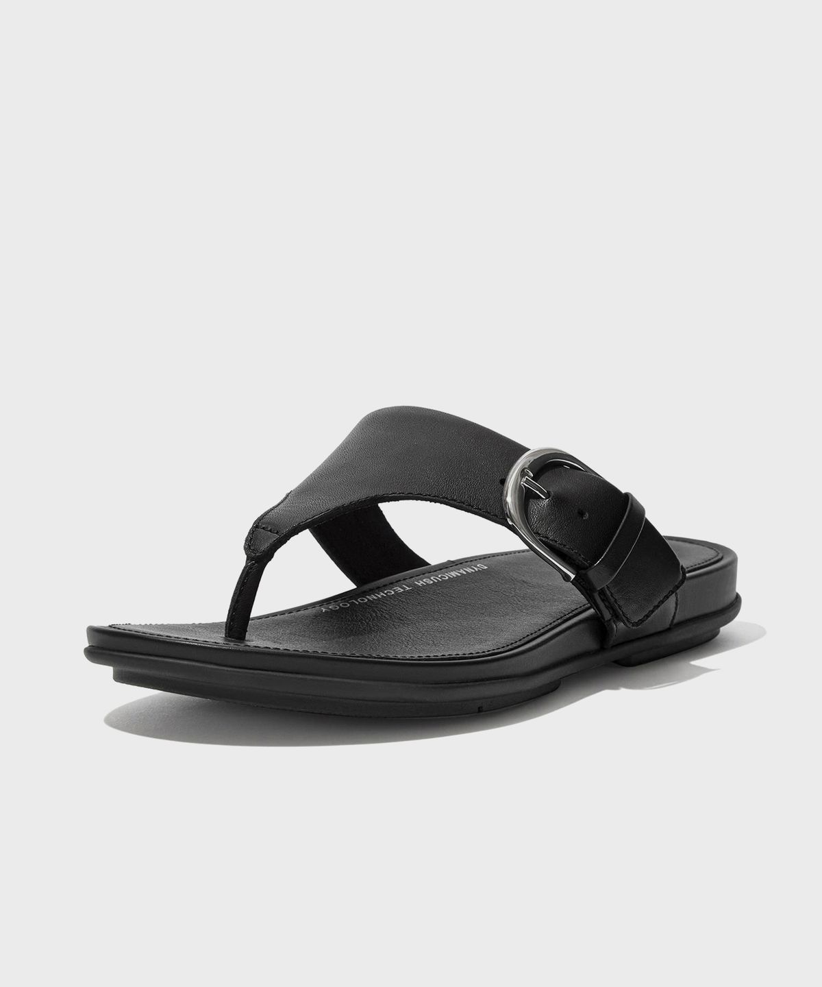 핏플랍(FITFLOP) 그라시에 토포스트 레더 쪼리 All Black