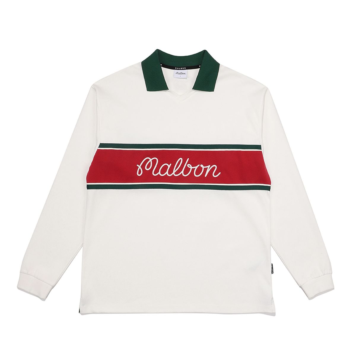 말본 골프(MALBON GOLF) Block 폴로 티셔츠 IVORY (MAN)