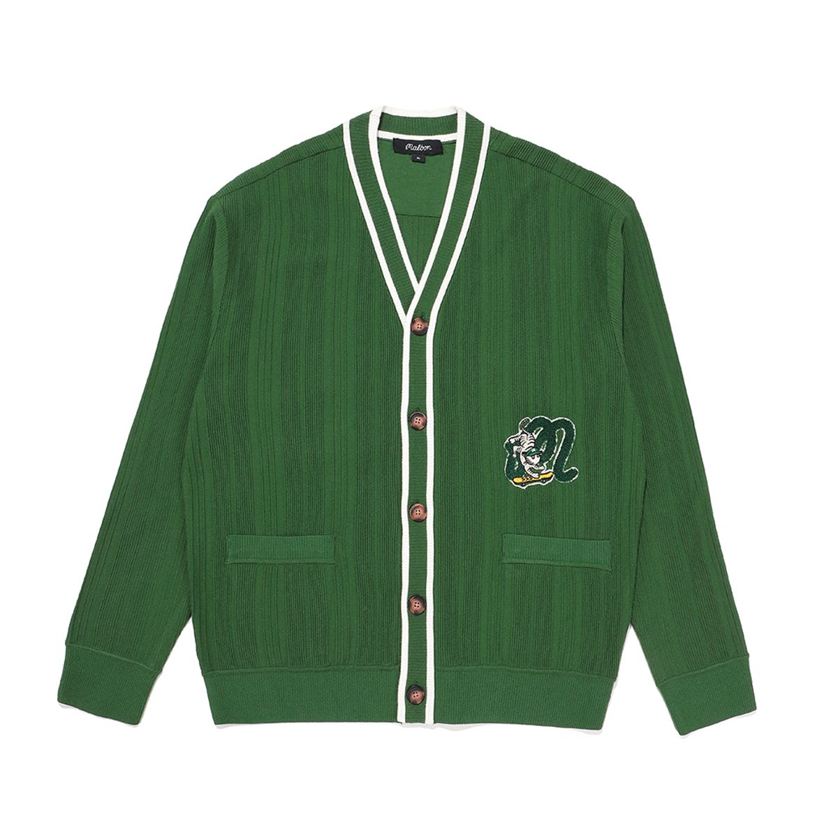 말본 골프(MALBON GOLF) Tiger 패치 가디건 GREEN (MAN)