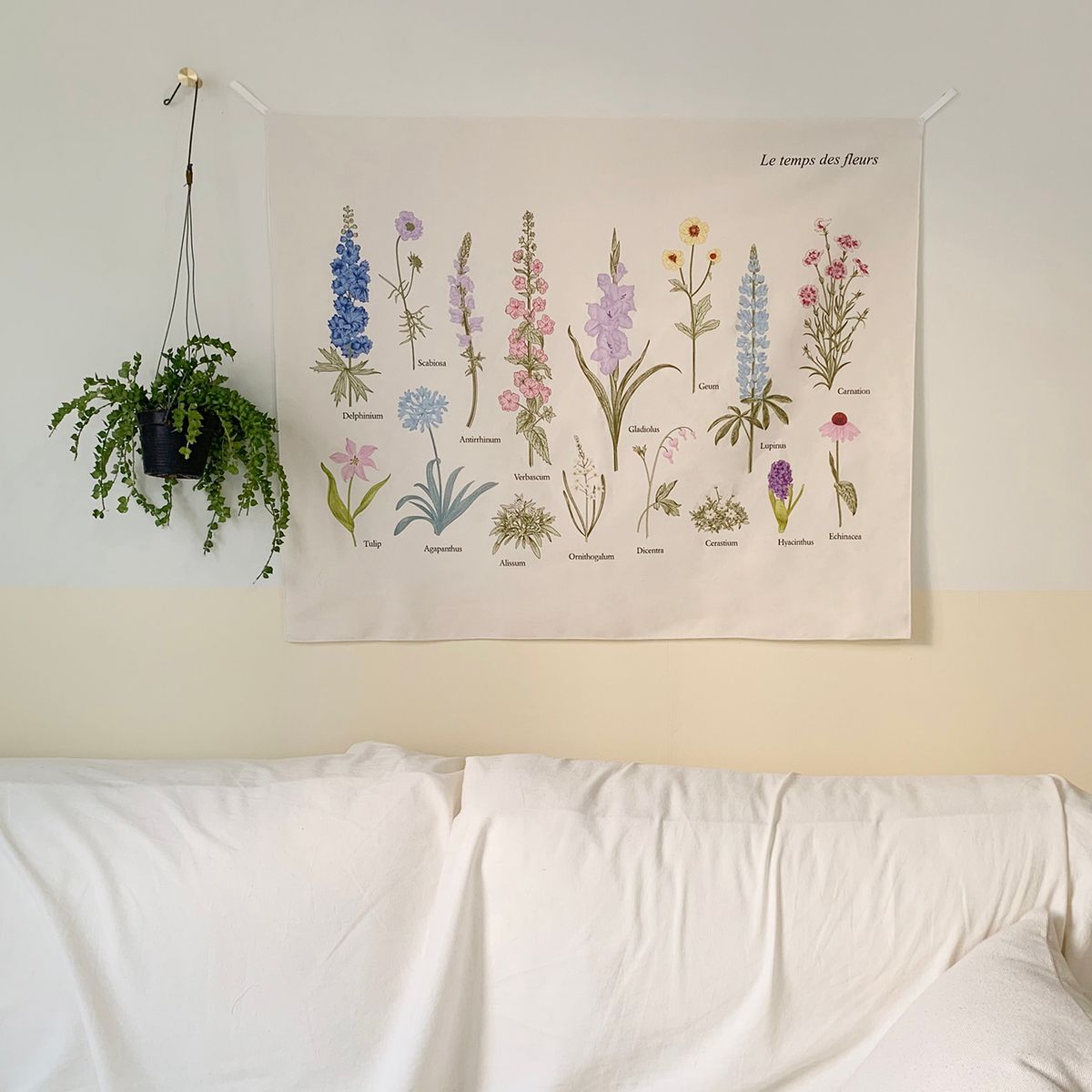 멜팅스튜디오(MELTING STUDIO) 패브릭 인테리어 포스터  / 28번 le temps des fleurs