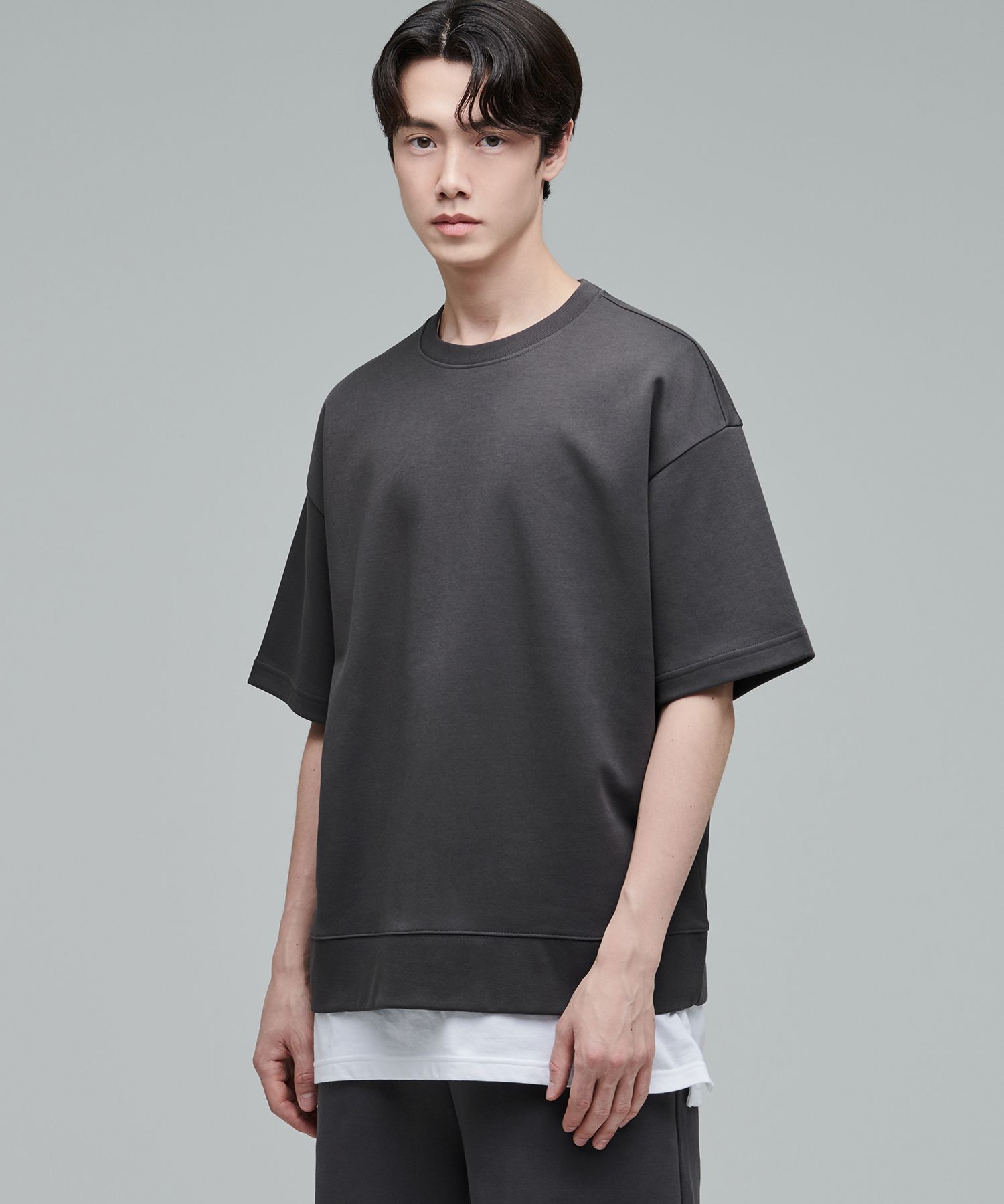 スウェット・トレーナー *MUSINSA STANDARD* Flat terry oversized sweatshirt gunl MUSINSA | MUSINSA STANDARD Flat Terry Oversized Sweatshirt