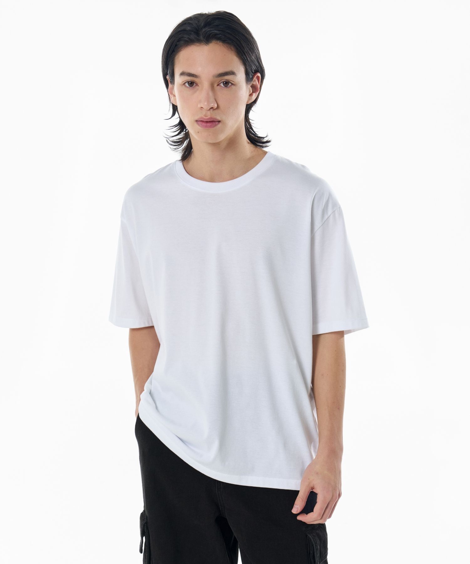 MUSINSA | MUSINSA STANDARD Sufima Relaxed Crew Neck Short