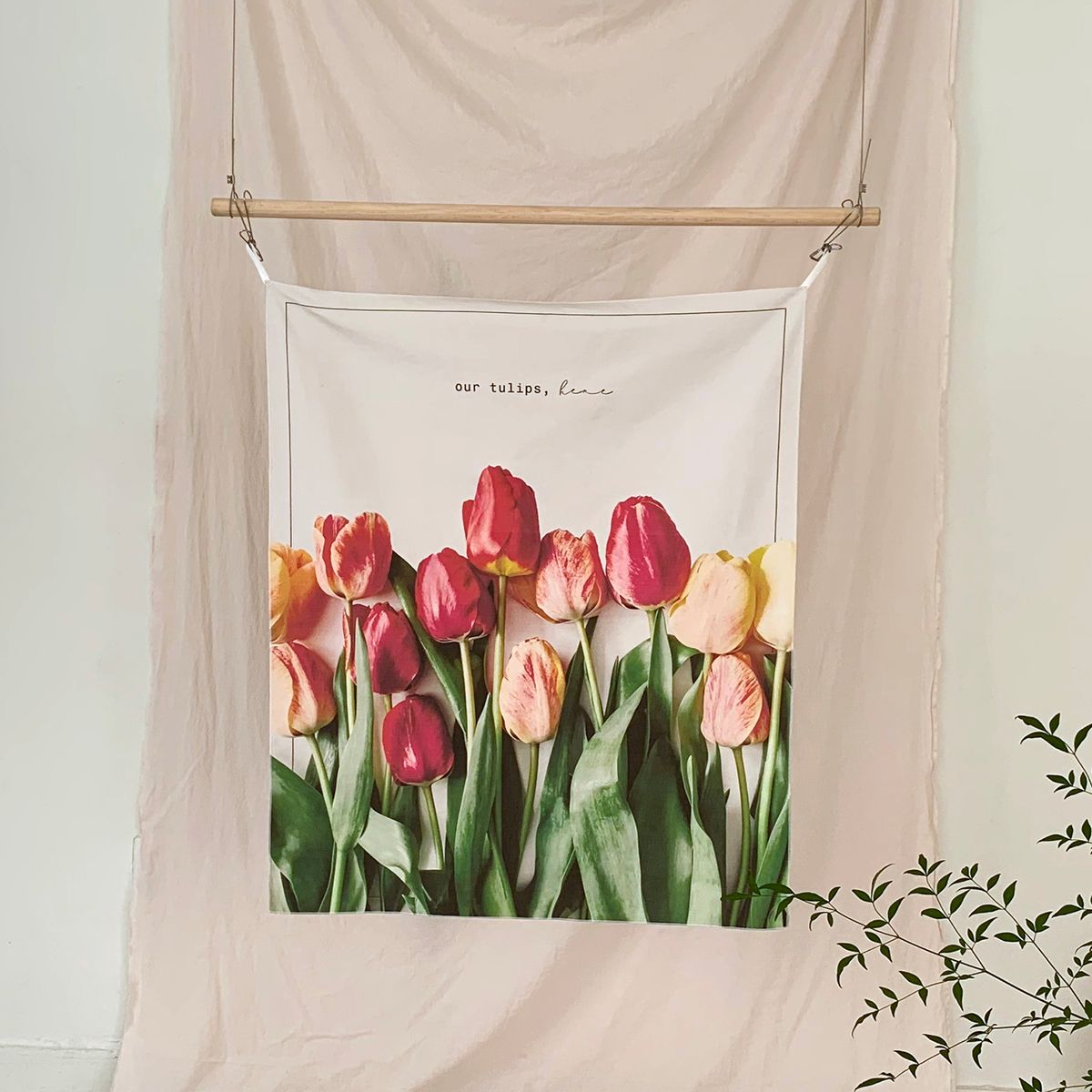 멜팅스튜디오(MELTING STUDIO) 패브릭 인테리어 포스터  / 41번 our tulips