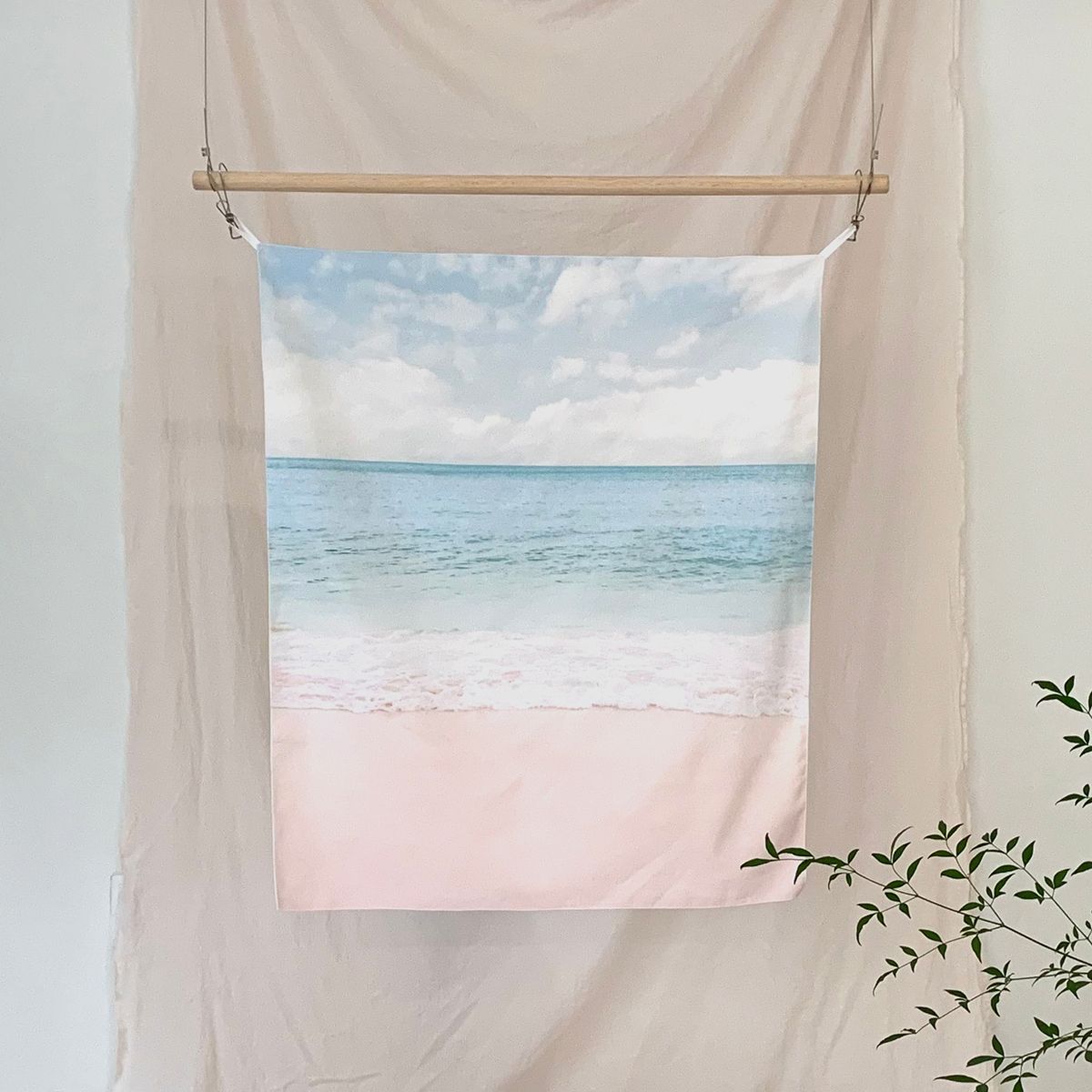 멜팅스튜디오(MELTING STUDIO) 패브릭 인테리어 포스터  / 42번 pink beach
