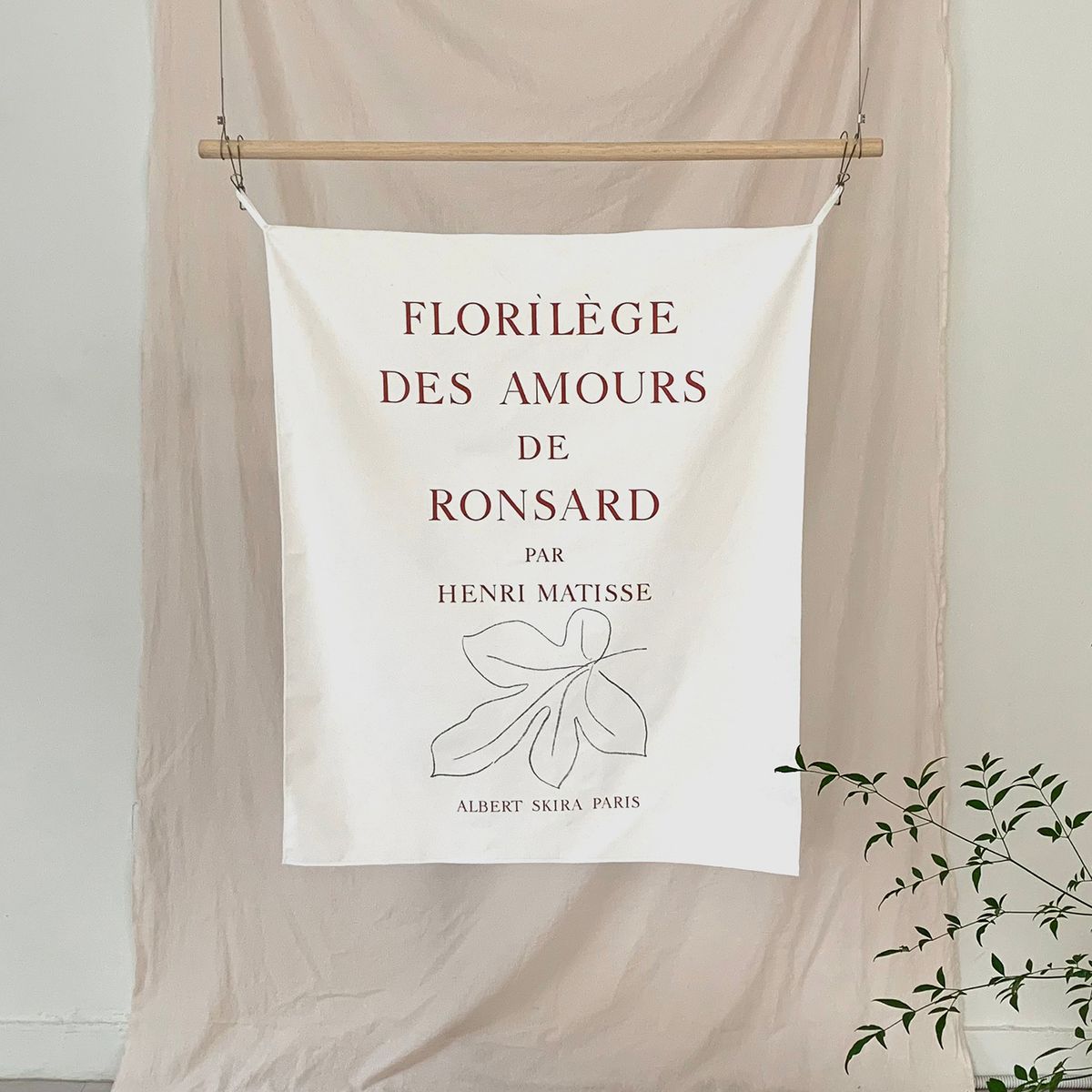 멜팅스튜디오(MELTING STUDIO) 패브릭 인테리어 포스터  / 46번 des amours de ronsard