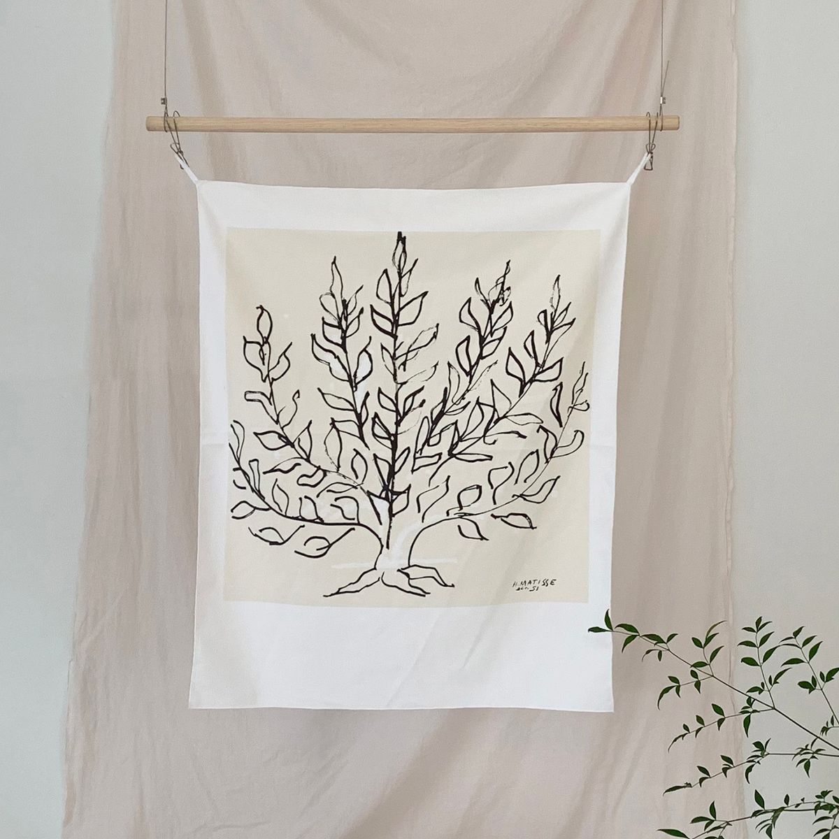 멜팅스튜디오(MELTING STUDIO) 패브릭 인테리어 포스터  / 49번 arbre