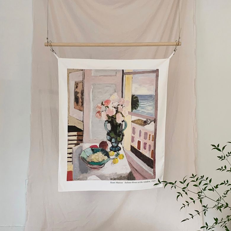 패브릭 인테리어 포스터  / 58번 roses at the window