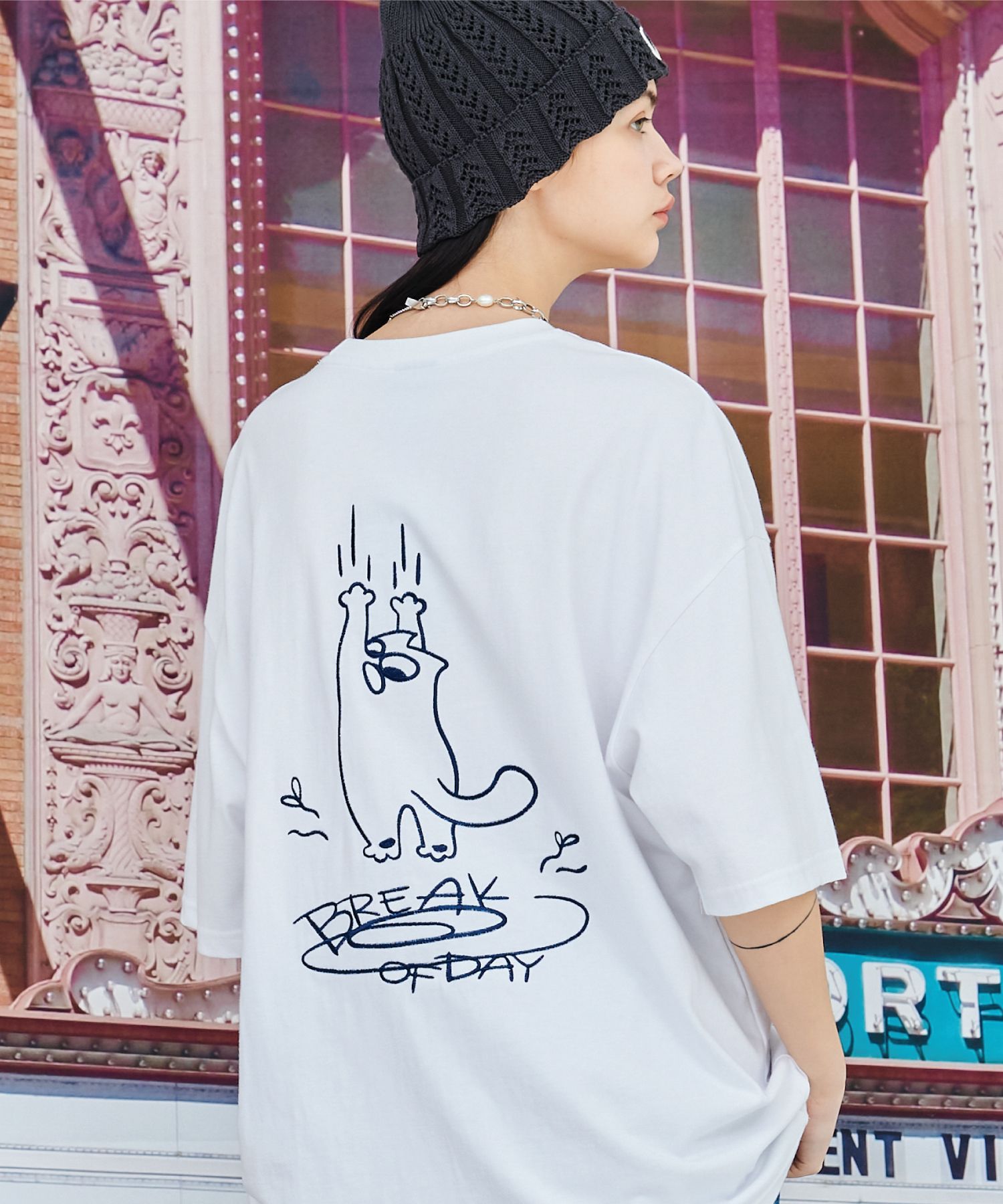 【CPGN STUDIO】My Back Embroidery Short Sleeve T-shirt MUSINSA | CPGN STUDIO [16S] NON-SLIP EMBROIDERED SHORT
