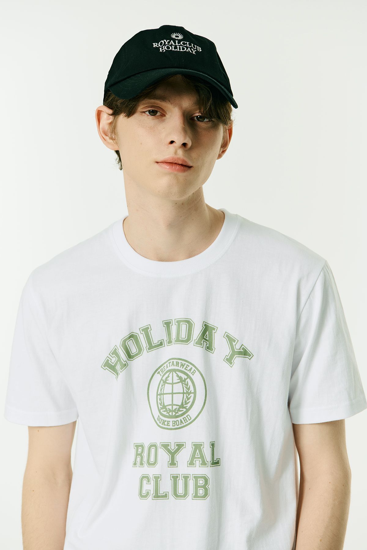 로열클럽홀리데이(ROYAL CLUB HOLIDAY) 프리미엄 코튼 로고 볼캡 블랙