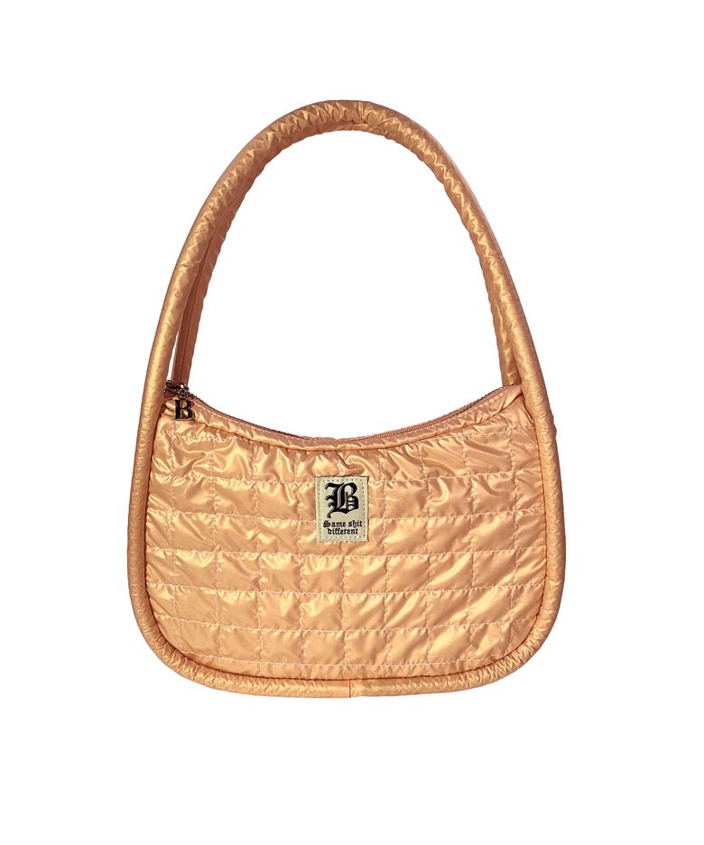 Quilted Hobo Bag Orange