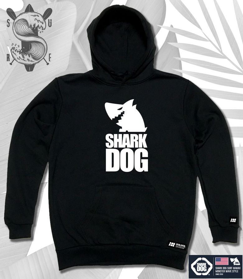 SHARK-DOG-HOODY-40 샤크독 서핑 하와이 캐릭터 그래픽 후드티 후디