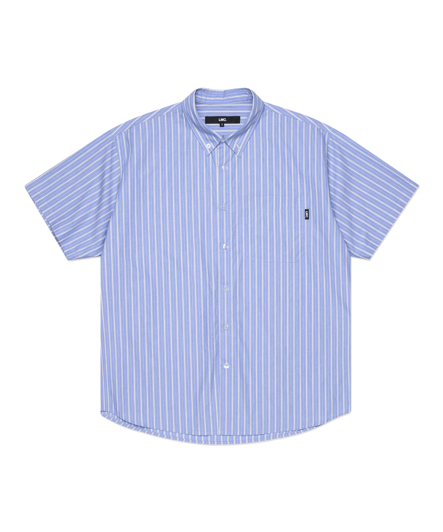 【LMC】 ★送料・関税込★STRIPE SHORT SLV SHIRT MUSINSA公式 | LMC STRIPE RESORT SHORT SLV SHIRT blue