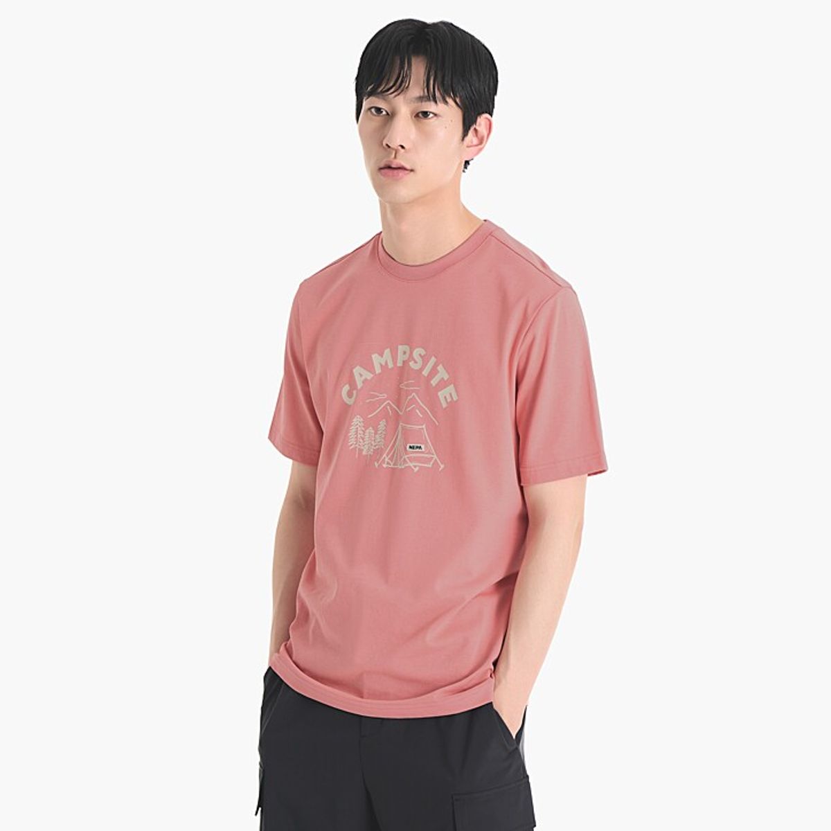 네파(NEPA) 7ID5363 공용 C-TR 캠프사이트 반팔 라운드티(레귤러핏)