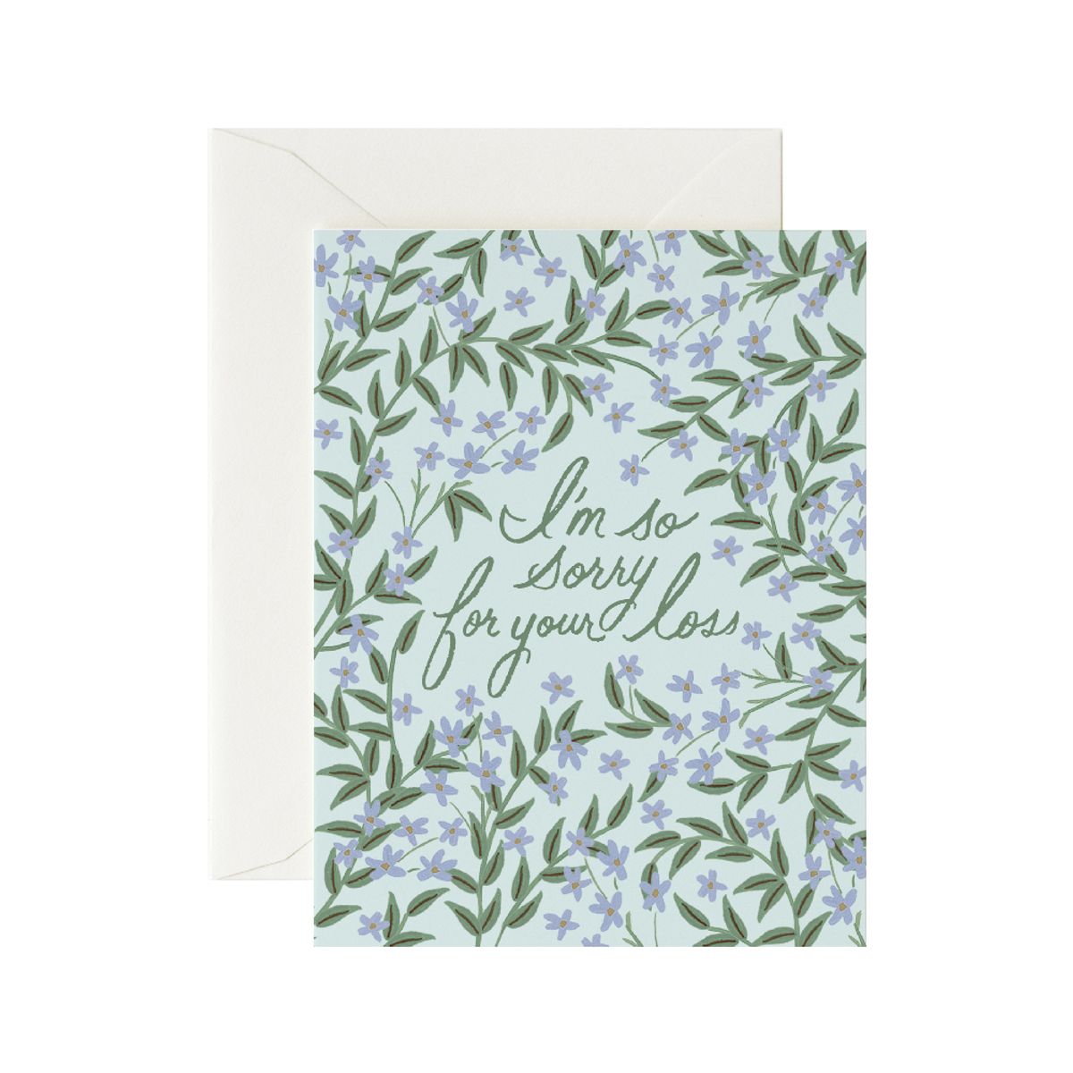 라이플 페이퍼(RIFLE PAPER) Laurel Sympathy Card 위로 카드