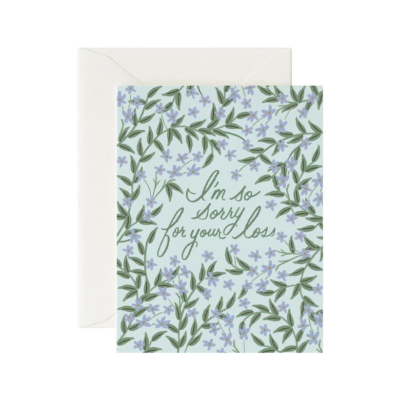 Laurel Sympathy Card 위로 카드
