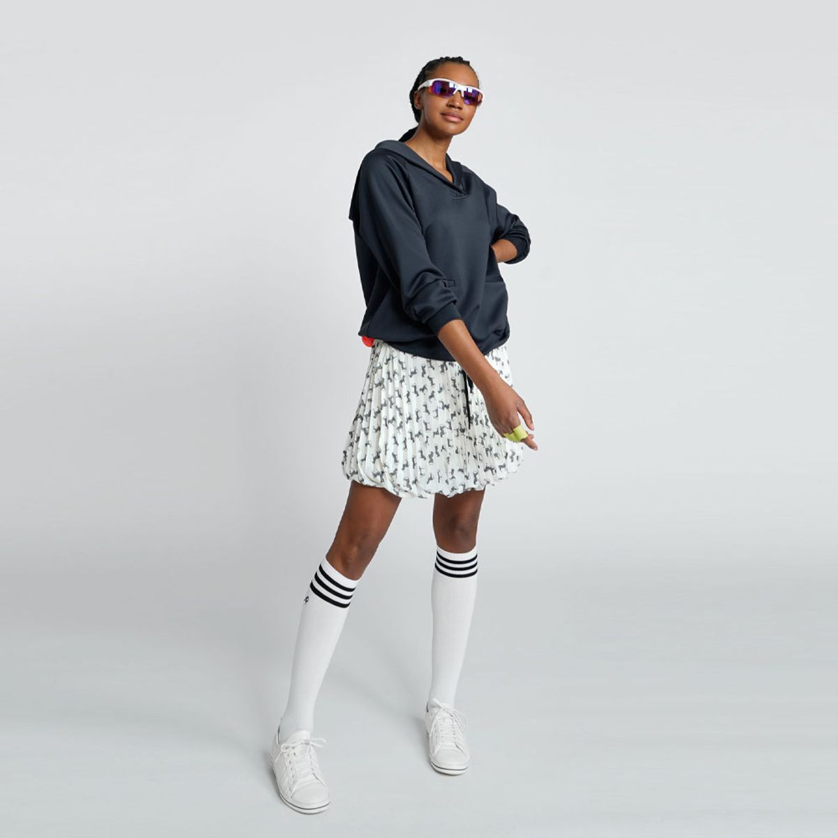 애스플래폼(ATHPLATFORM) AW21PS01 버블 G쇼츠 스커트_아이보리