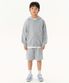 오버사이즈 후디드 스웨트 집업 [미디엄 그레이]