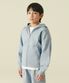 오버사이즈 후디드 스웨트 집업 [블루 그레이]