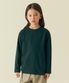 릴렉스드 크루 넥 긴소매 티셔츠 [딥 그린]