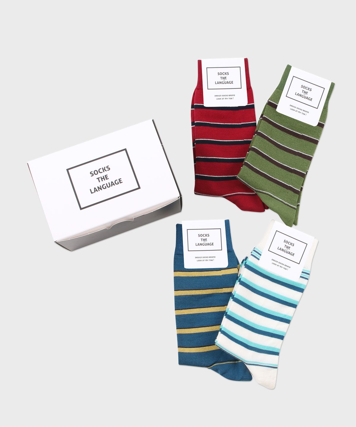 삭스더랭귀지(SOCKS THE LANGUAGE) 로빈 양말 4SET
