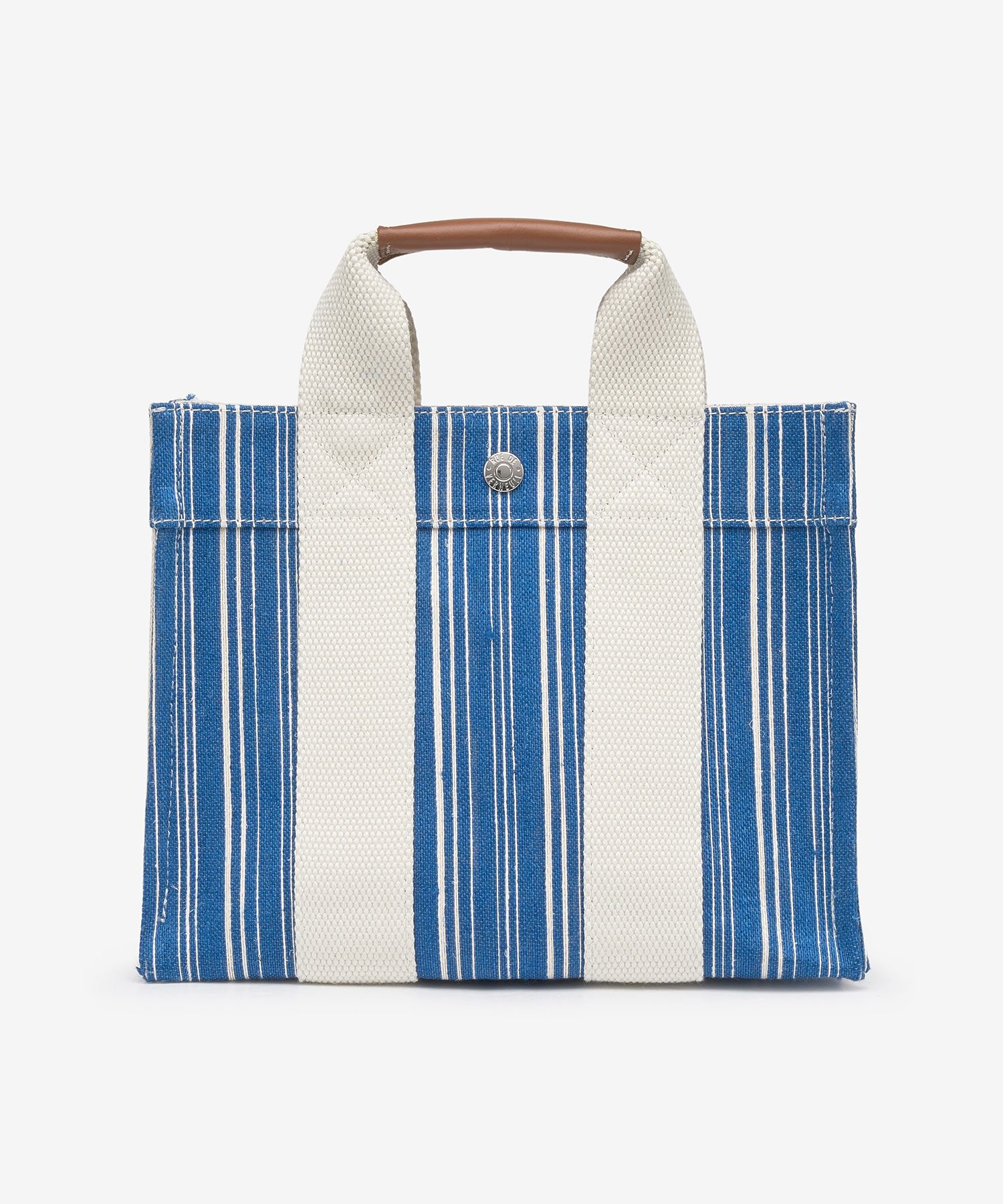 MUSINSA公式 | RUE DE VERNEUIL XS Stripe Linen Tote Bag