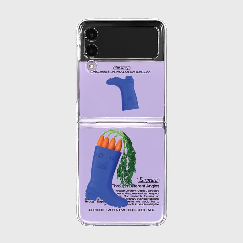 CARROT INSIDE RAINBOOTS(Z플립-클리어하드)