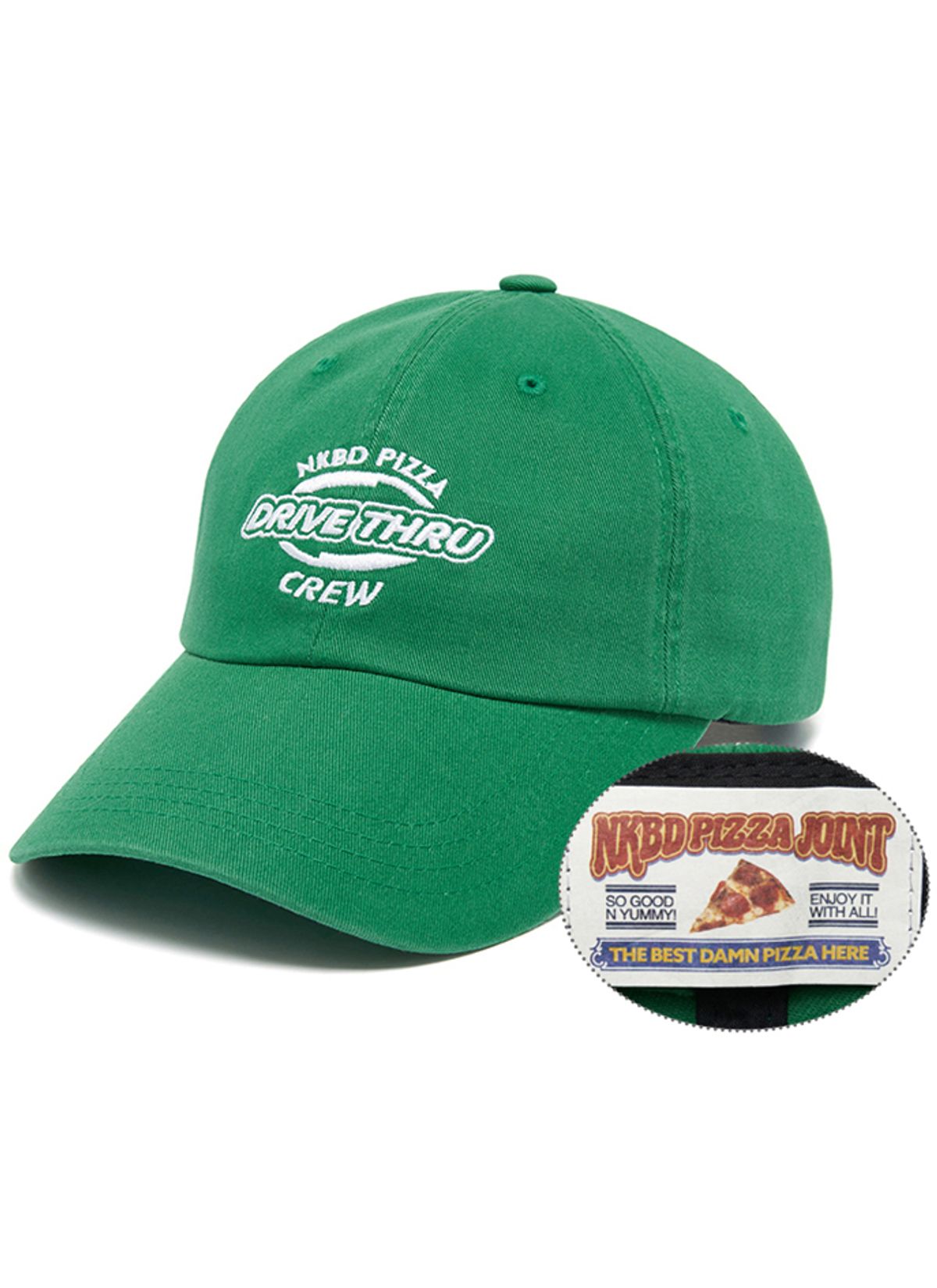 네이키드블러드(NAKEDBLOOD) NKBD Drive-Thru Crew Cap [GREEN]