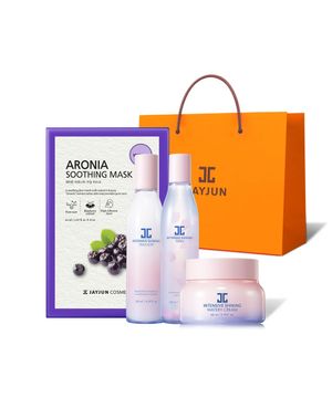 인텐시브 샤이닝 스킨케어 세트(토너,에멀전,크림 )+증정_아로니아 마스크팩 10매+쇼핑백