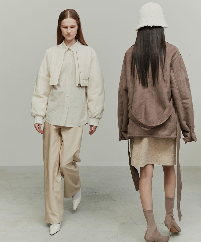 CROPPED WAIST ZIPPED BOMBER JUMPER IV