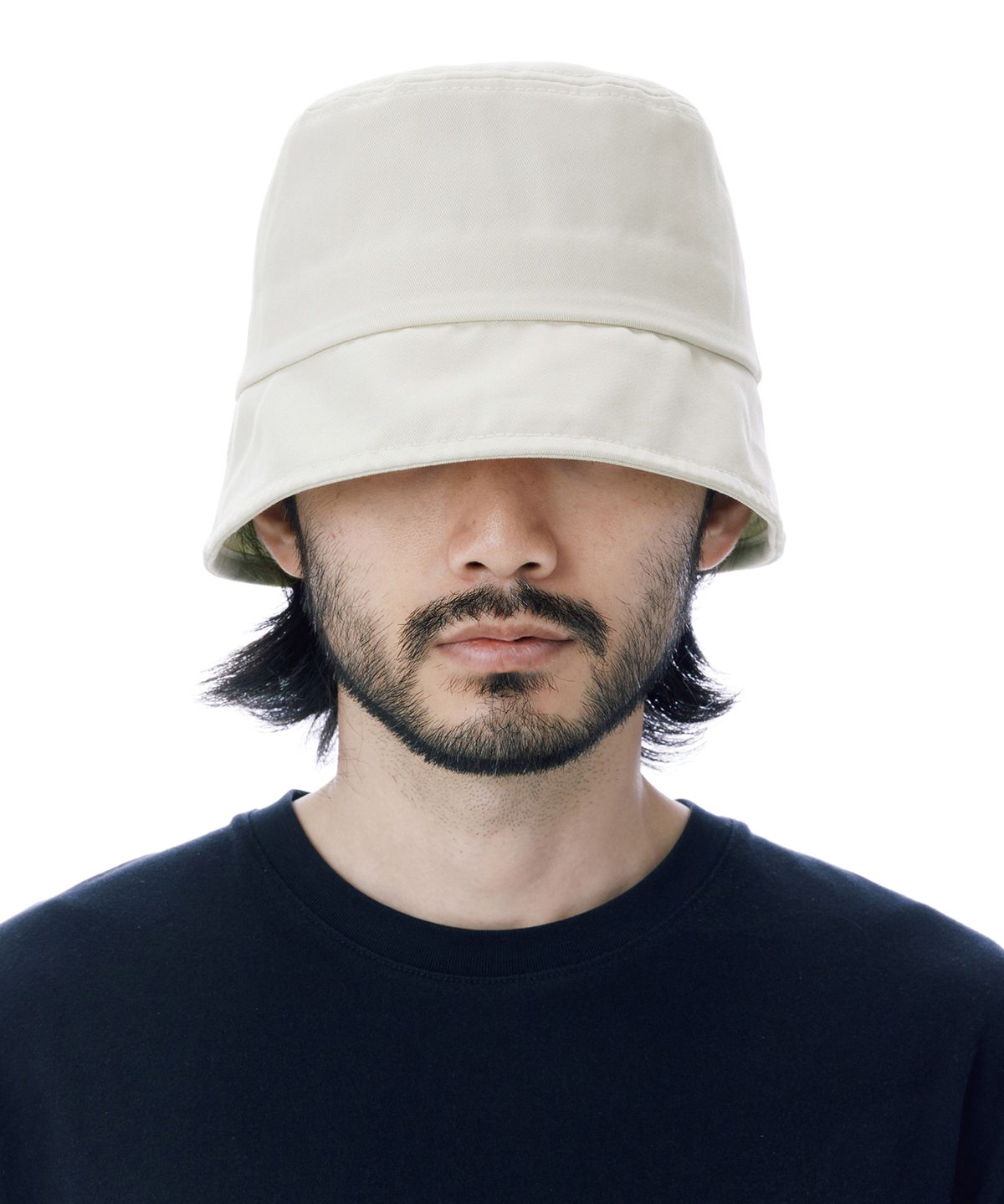 루오에스팩(LUOESPAC) 오버핏 드롭 버킷햇 (아이보리)