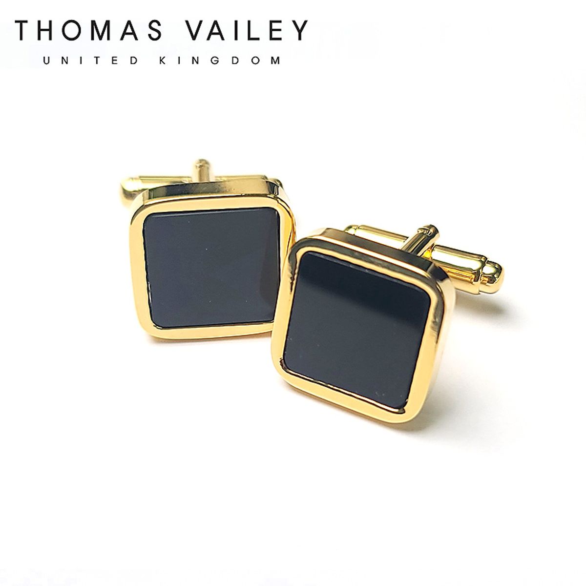 토마스 베일리(THOMAS VAILEY) 커프스버튼-플랫 골드
