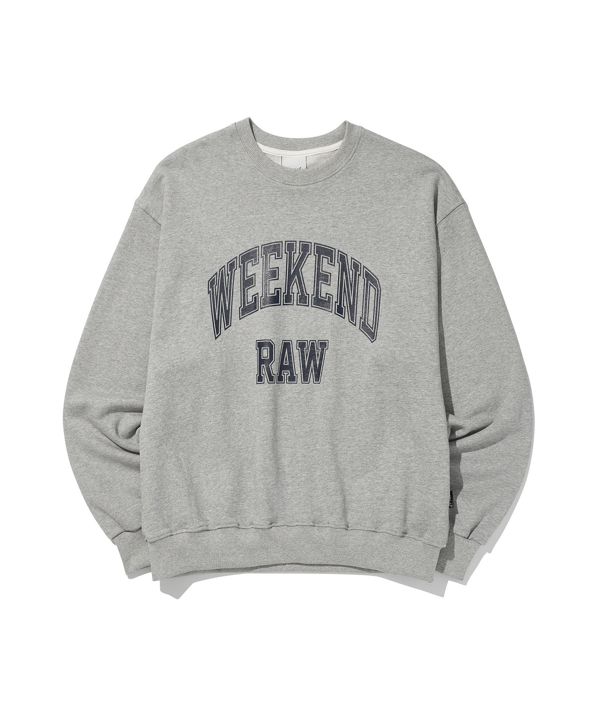 로우랩(RAW LAB) (기모ver. 추가) 위켄드 로우 크루넥 (그레이)