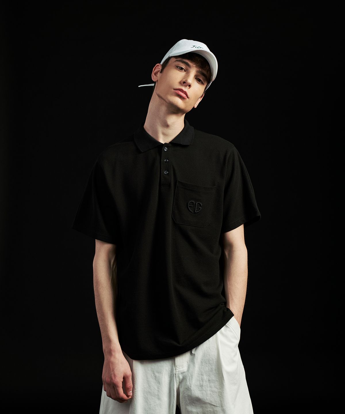 프라이데이 나이트 골프 클럽(FRIDAY NIGHT GOLF CLUB) 코튼 PK 반팔 티_Unisex(Black)