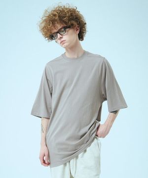 22SS04AT016 아일렛 바이오 오버핏 반팔티  (탄브라운)