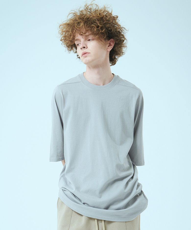 22SS04AT013 아일렛 바이오 오버핏 반팔티  (그레이)