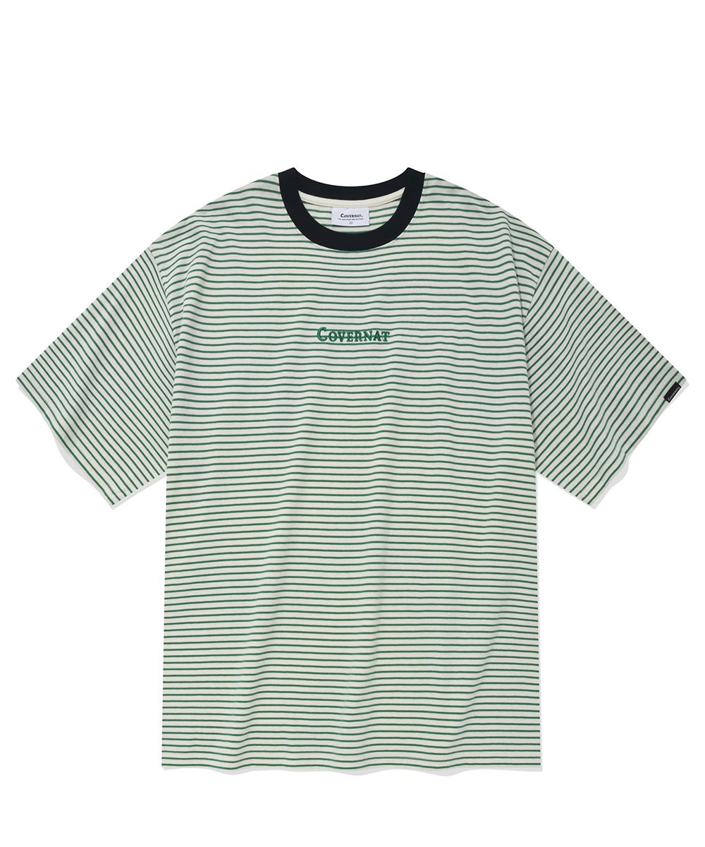 ★23SS★【COVERNAT】★striped t-shir.t★関税込★ MUSINSA | COVERNAT striped t-shirt green