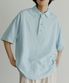 유니섹스 반팔 헨리넥 셔츠 소라