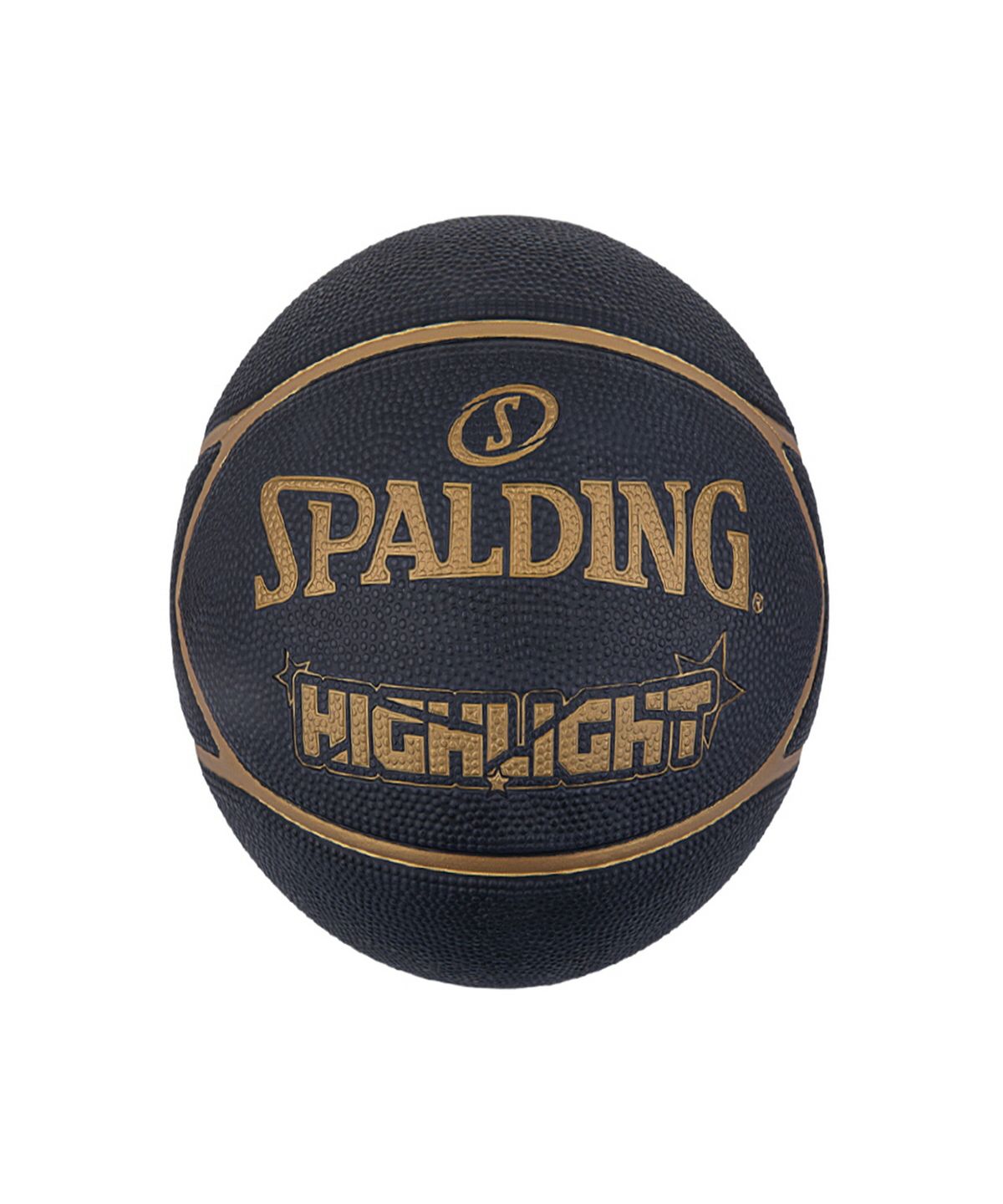 스팔딩(SPALDING) 하이라이트 블랙 골드 농구공 84355Z-7호