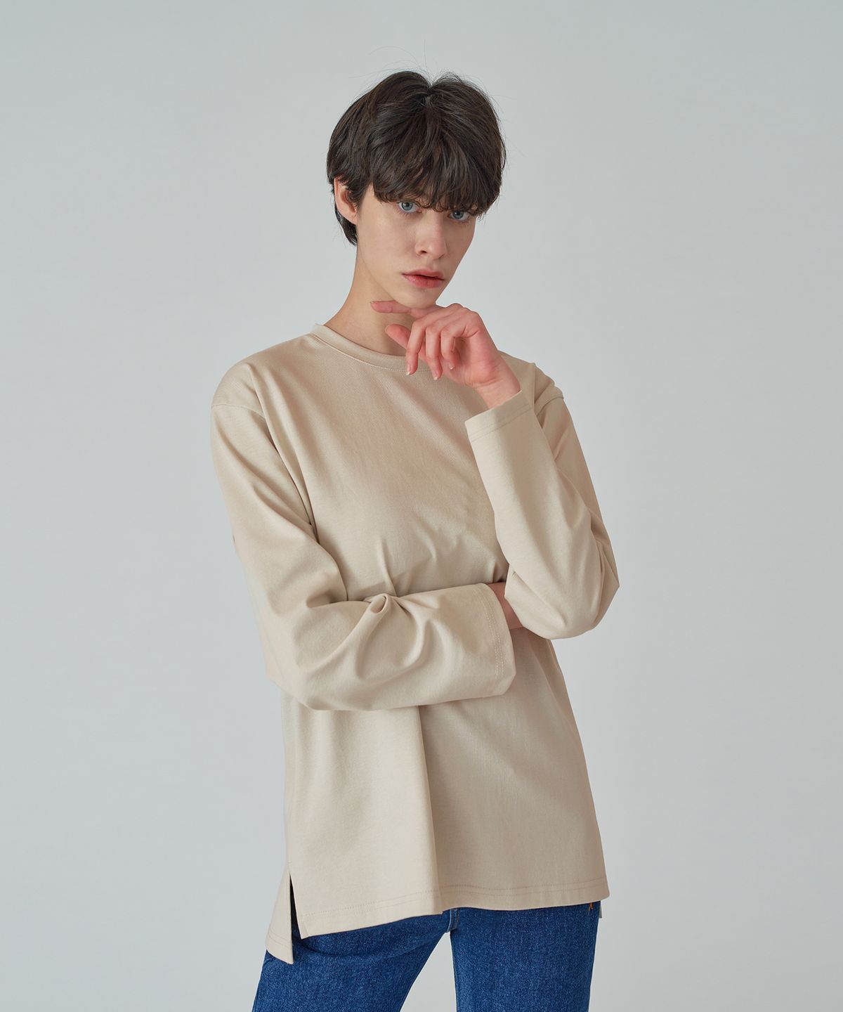 판도라핏(PANDORAFIT) Trance T-Shirt Beige