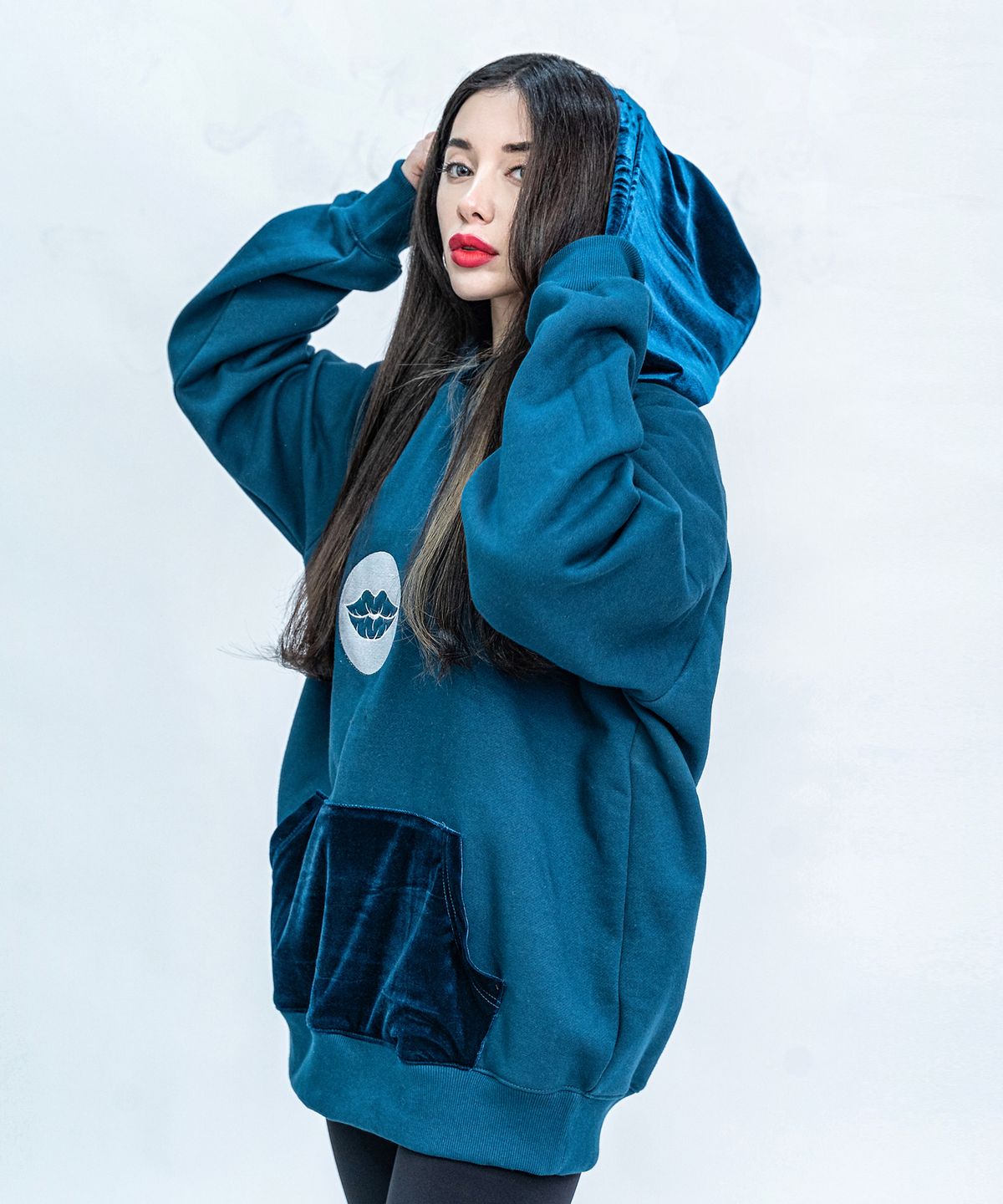 플레이피(PLA.Y_P) [M] [S/S/F] 아수라 후드티 H03-Blue Green