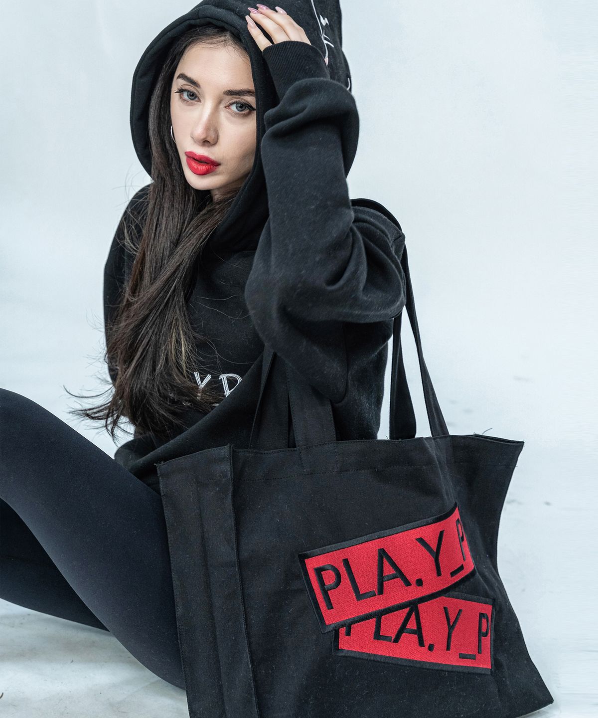 플레이피(PLA.Y_P) [M] [S/S/F] 네모네모 에코백 EB01-Black