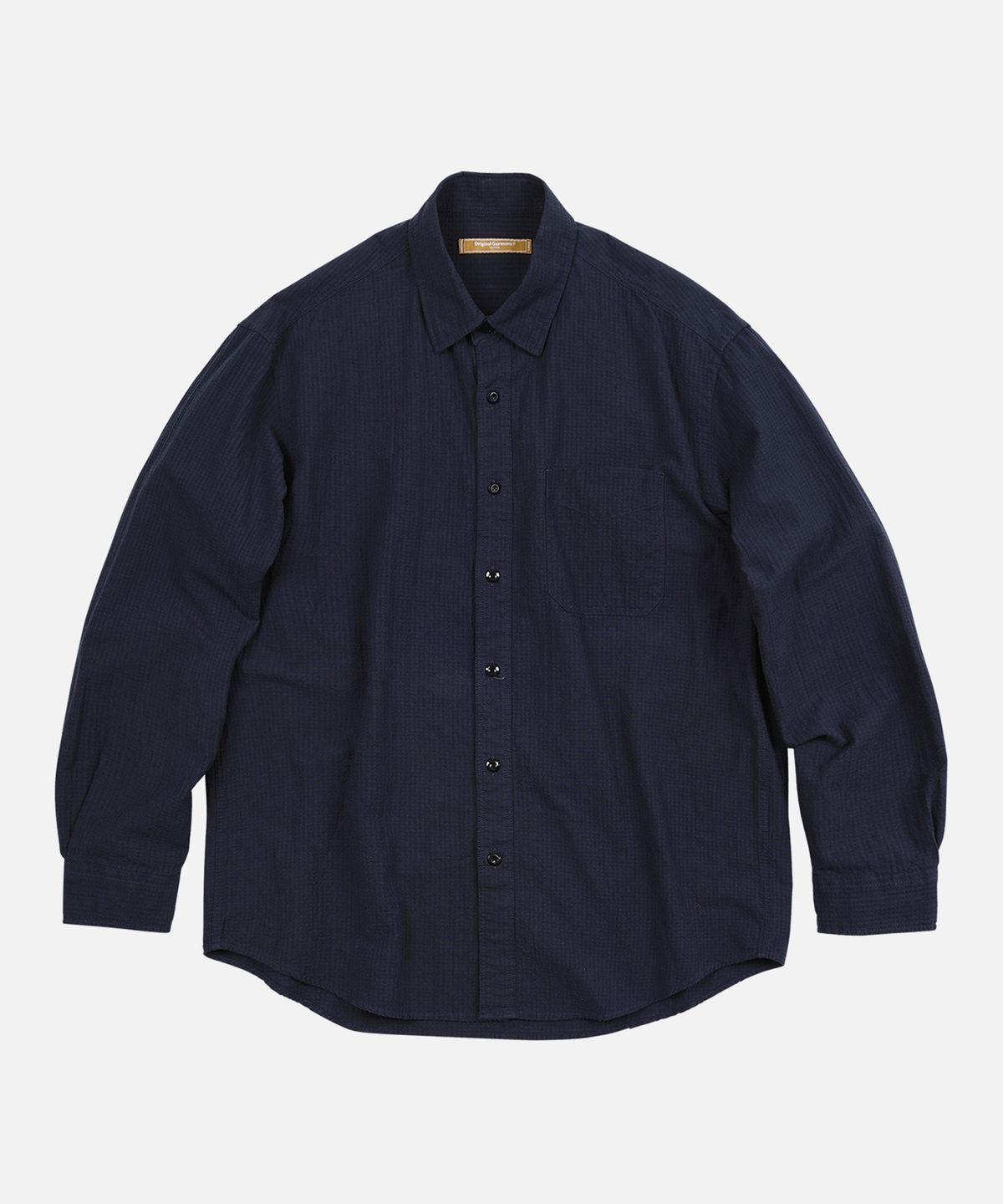 프리즘웍스(FRIZMWORKS) OG DOBBY WEAVE SEERSUCKER SHIRT _ NAVY