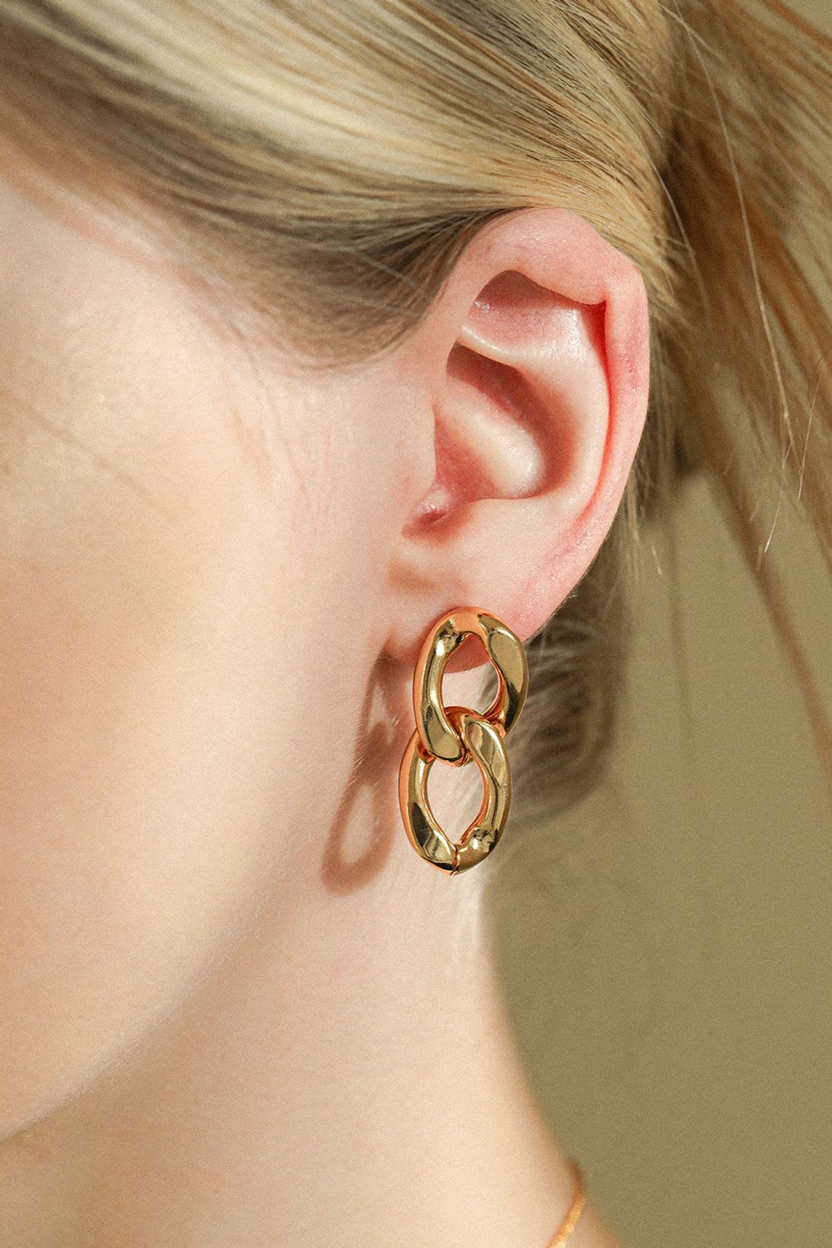 레이지던(LAZYDAWN) double chain earring E051