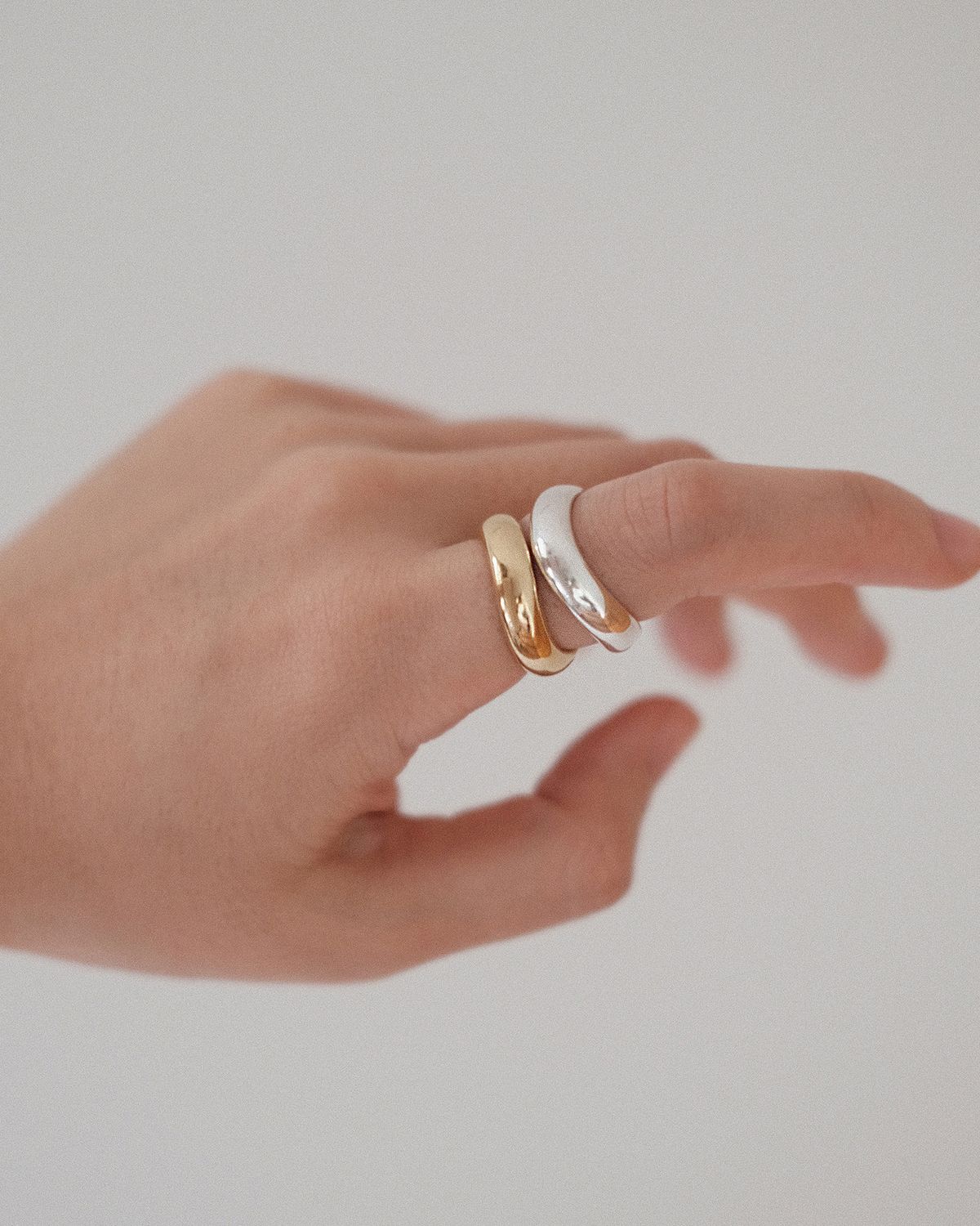 어나더레이어(ANOTHERLAYER) Wave Band Ring (silver925)(2color)