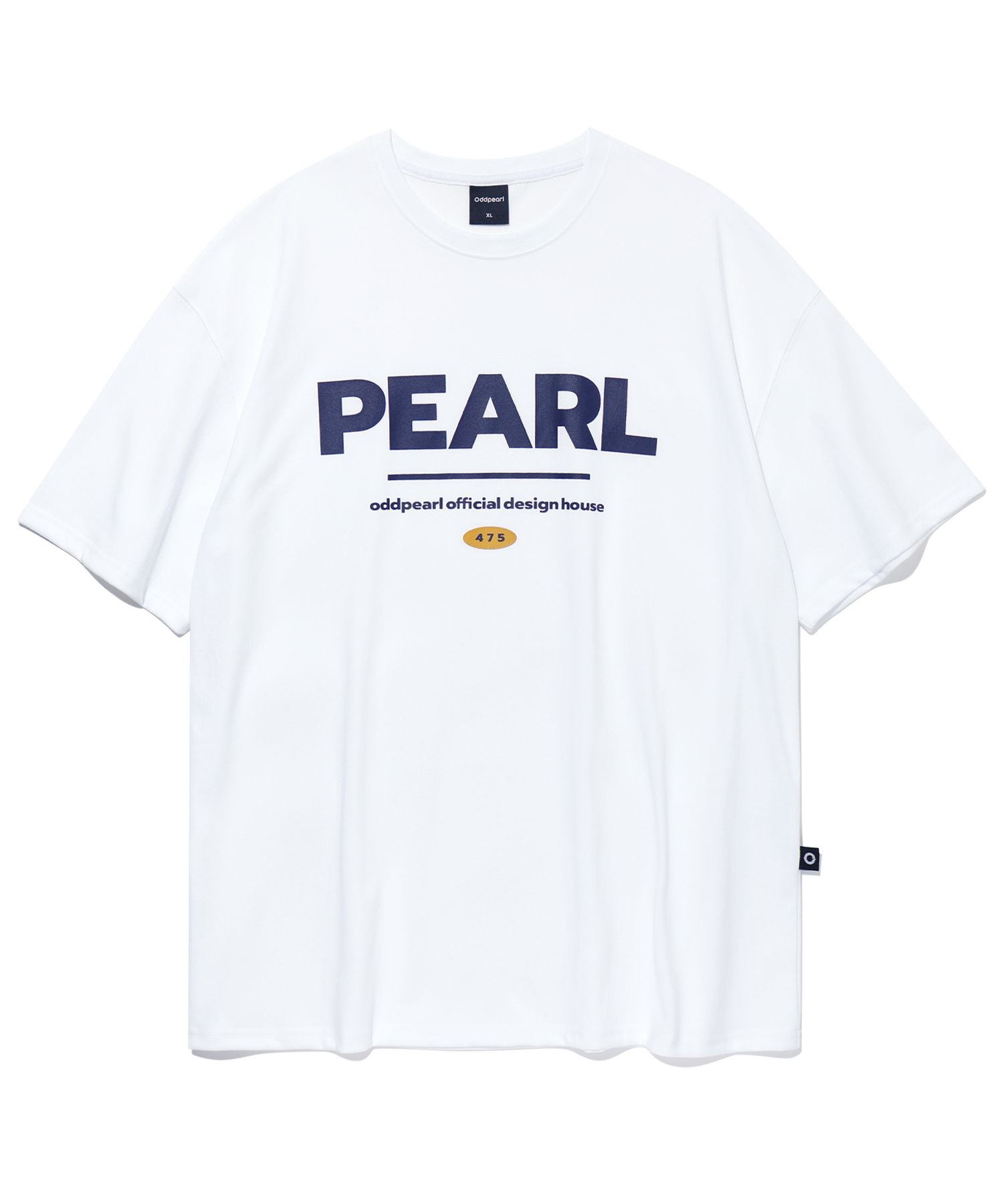 新品 LOGO OVERT-SHIRT with PEARL ホワイト JOSE MOON（ジョゼムーン