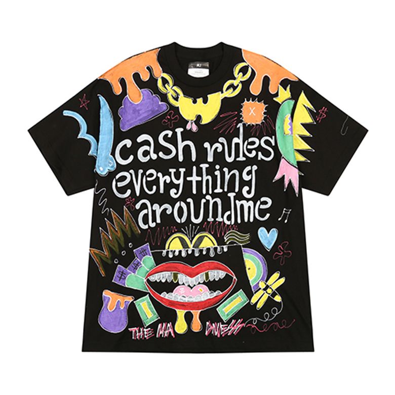 HAND WORK CASH T-SHIRTS_BK