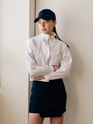 셔링 H라인 큐롯_NAVY