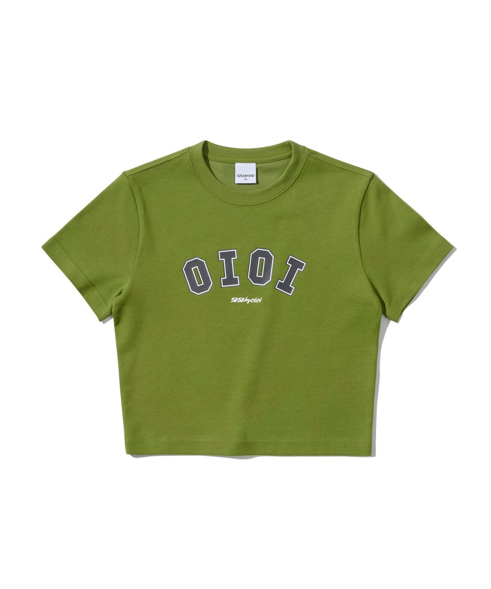 SIGNATURE CROP T-SHIRTS [OLIVE]