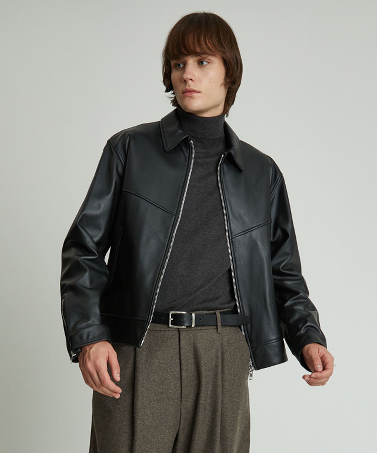 MUSINSA公式 | ANDROS Minimal Jacket (Black)